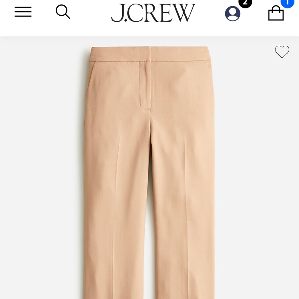 J. Crew Willa Italian wool pants NWT size 14